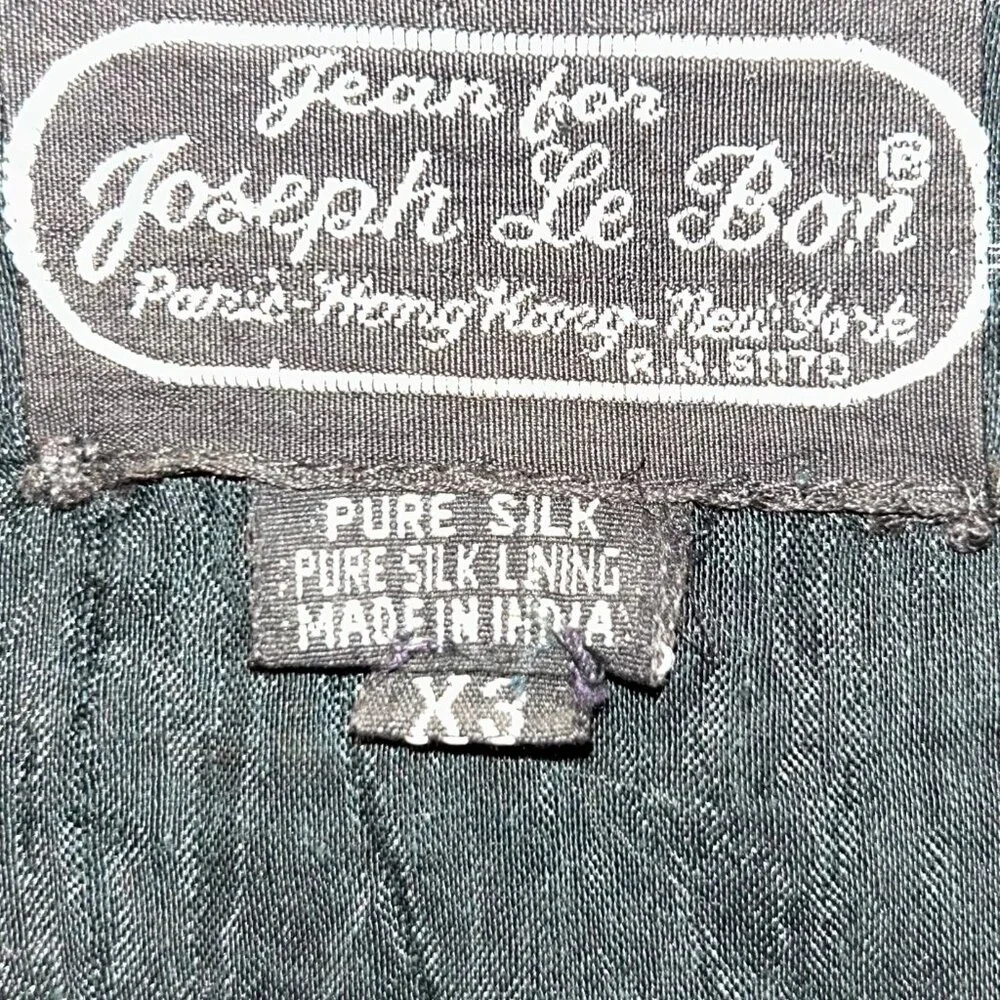 jean for joseph le bon paris Hong Kong vintage black sequin jacket 100% SILK X3
